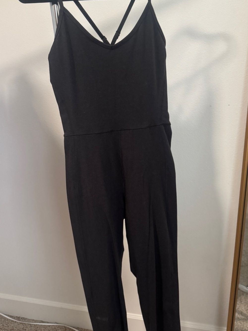 Old Navy Black Strappy Wide-Leg Jumpsuit